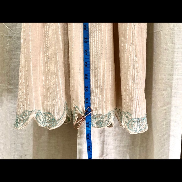 Anthropology notsoserious peachcream dress - Picture 5 of 11